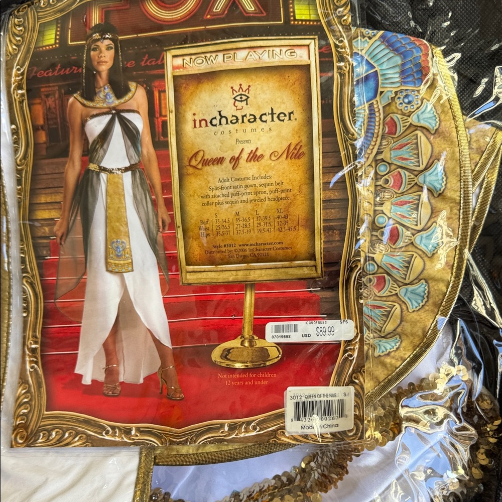 Women’s in Character Halloween  Costume “Queen of the Nile”